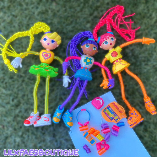 Three betty spaghetti dolls - 8",