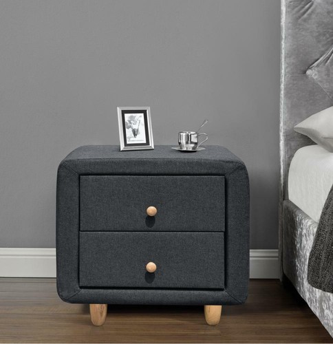 Linen fabric drawer bedside - linen,