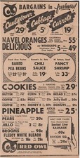 1950's Grocery Store "Bargains