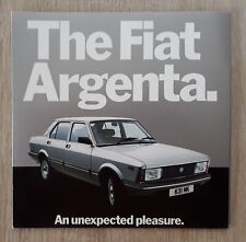 Fiat Argenta Saloon Brochure 1983 - 2000 TC