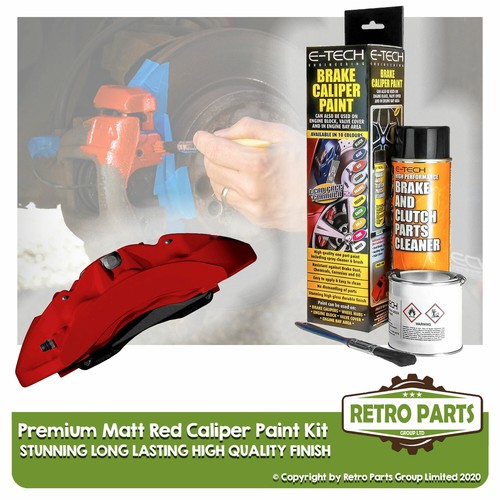 Premium matt red brake caliper - matt,