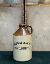 Vintage stoneware cider flagon
