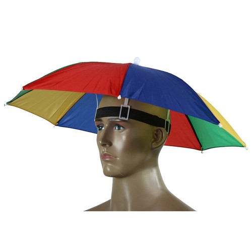 Foldable umbrella hat beach - foldable,