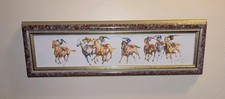 LOVELY COLOURFUL FRAMED HORSE