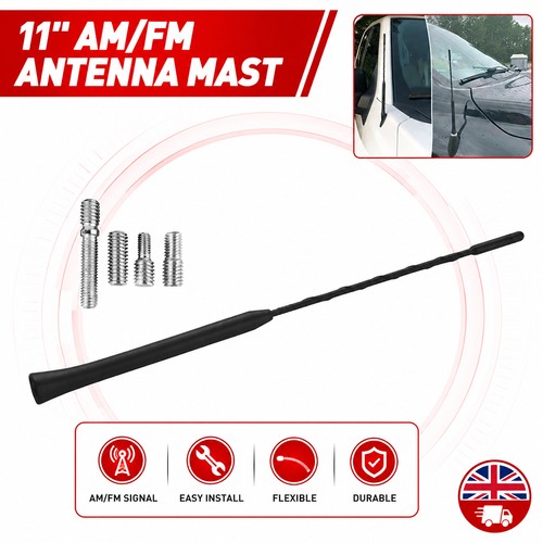 Inch car aerial mast - 11, black