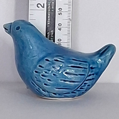 Blue glazed glossy ceramic - blue,