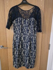 Next Navy Lace/Nude Dress Size 10 BNWT RRP £65