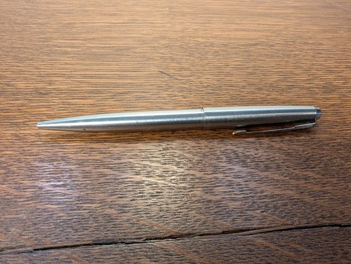 Vintage brushed steel parker - steel,