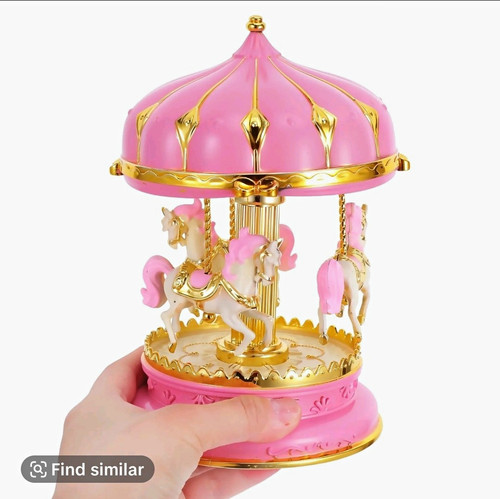 Pink gold vintage - pink, carousel