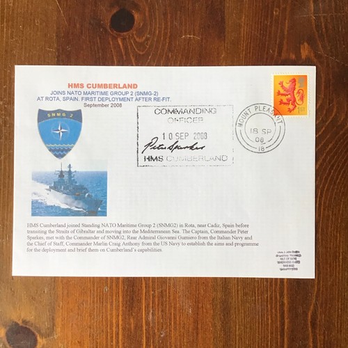 Hms cumberland signed - cumberland,