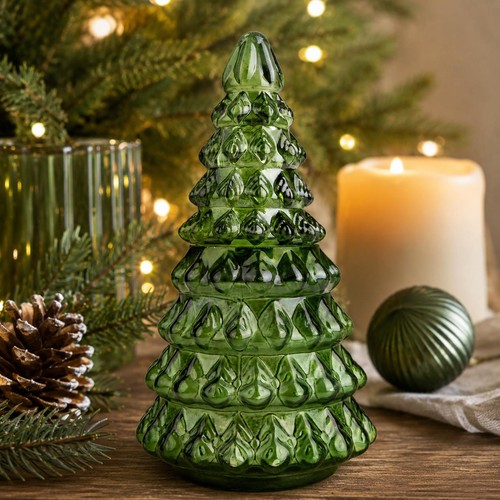 Christmas tree shaped jar - tree,