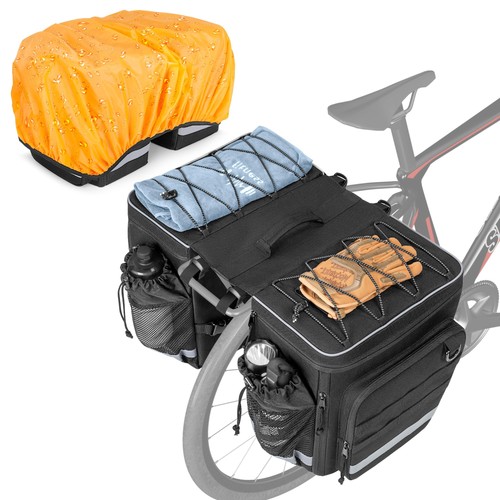 50l expandable bike pannier - expandable,