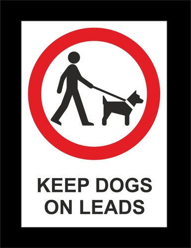 Keep dogs leads sign all - leads,