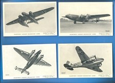 VALENTINES AIRCRAFT RECOGNITION CARDS.6 POSTCARDS SIZE CARDS OF WWII AIRCRAFT