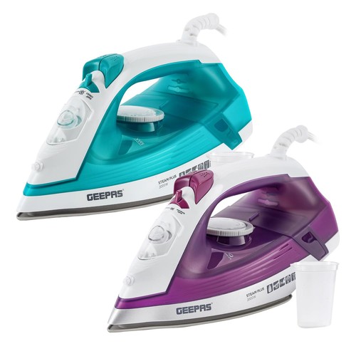 Geepas steam iron 2000w - steam,