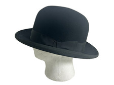 Dunn & Co Black Bowler Hat Size 7.5