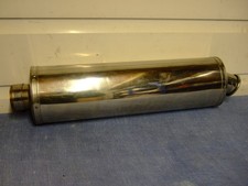 UNIVERSAL STAINLESS STEEL OVAL EXHAUST RACE CAN