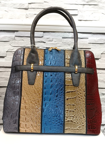 Multicolour ladies croc effect - multicolour,