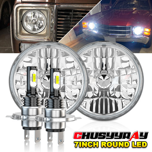 Round dot led headlights - led,