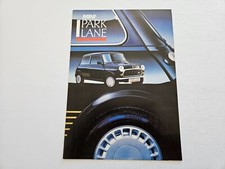 MINI PARK LANE SALES BROCHURE 1987