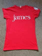 James Red Lasted 40 Tour T-shirt Ladies S M L Tim Booth Manchester The Band