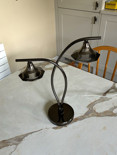 Modern black light table - 2-light,
