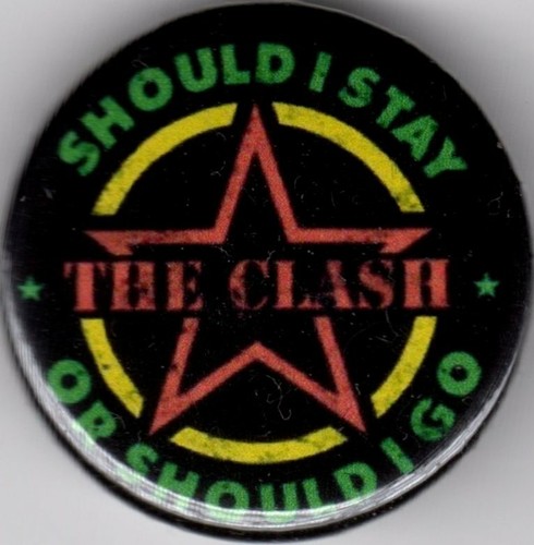 The clash pin button badge - the,