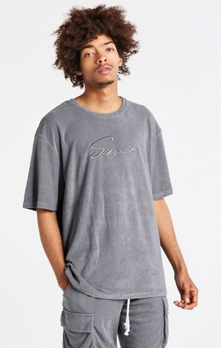 Siksilk mens grey - grey, towelling