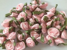 SMALL MINI SATIN RIBBON ROSE