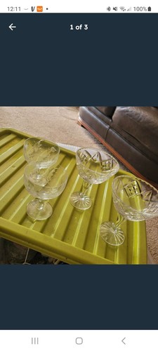 Crystal cocktail glasses - crystal, x