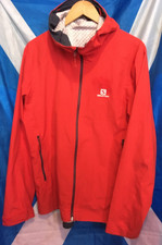 SALOMON L P2P22" L30" IS23" Red Advanced Skin Dry Hooded Skiing Jacket Indonesia