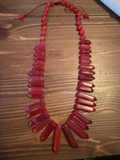 Lola Rose Statement Red  Montana Agate Gorgeous Necklace