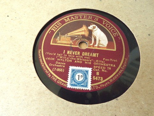 Jack hylton never dreamt - hylton,