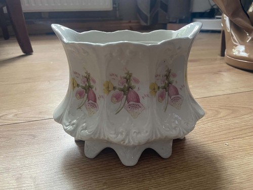 Vintage ceramic footed plant - footed,
