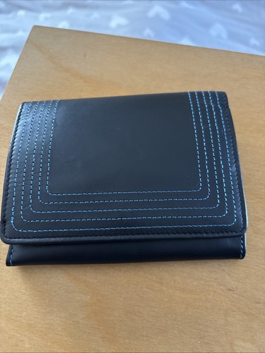 Hotter bifold navy leather - hotter,