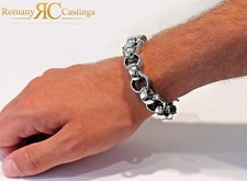 9ct White Gold Solid MEN'S 8.5