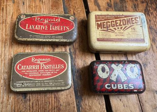 Vintage tin job lot 4 - job, of