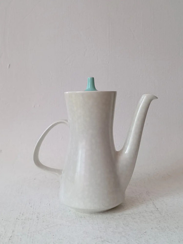 Poole pottery coffee - pot, white