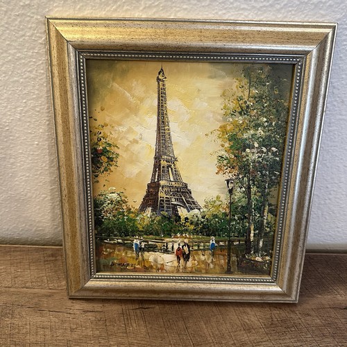 Vintage paris painting - paris,