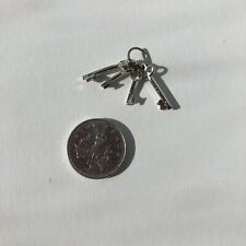 Dolls House KEYS 'SILVER' 4 on