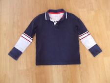 Boss Hugo Boss Boys Slim Fit Long Sleeved Navy Blue Polo Shirt Age 6