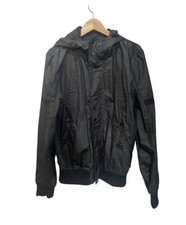 Sonneti Black Jacket - Men’s Medium - Casual Zip Up Hooded Windbreaker Retro