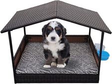 Wicker Dog House Rattan Pet