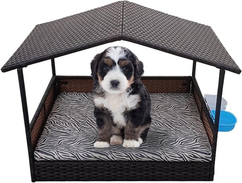 Wicker dog house - rattan, pet