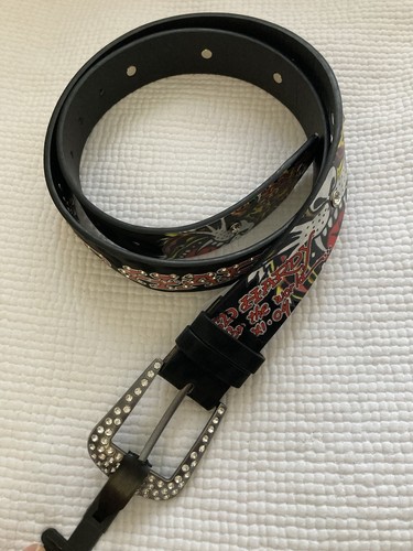 Hardy black tattoo belt - black,