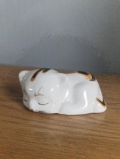 Vintage Sleeping Cat Ornament