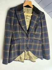 Wool & Cashmere Navy Tweed