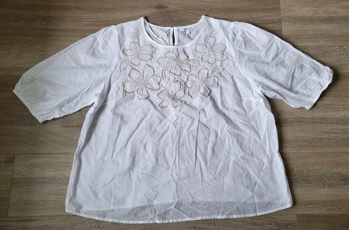 Ladies bonmarche white floral - white,