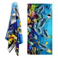 Microfibre Beach Towel Dolphin