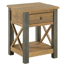 Reclaimed Wood & Steel Lamp